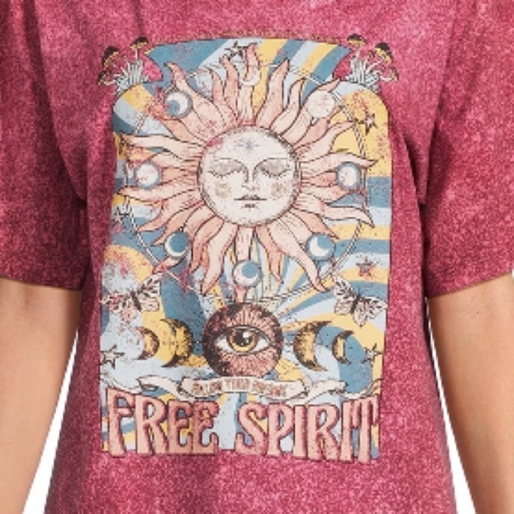Women’s size large, no boundaries, free spirit, T-shirt R1 - Picture 2 of 6